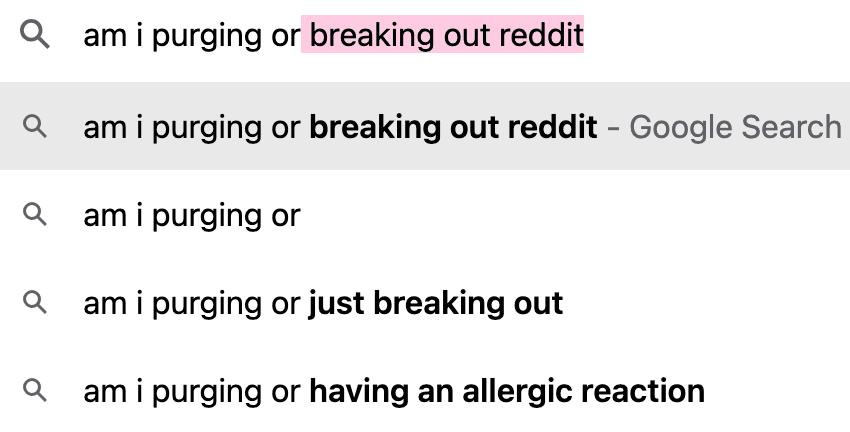 The Difference Between Purging and Breaking Out